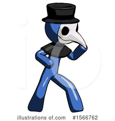 Royalty-Free (RF) Blue Design Mascot Clipart Illustration by Leo Blanchette - Stock Sample #1566762