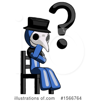 Royalty-Free (RF) Blue Design Mascot Clipart Illustration by Leo Blanchette - Stock Sample #1566764