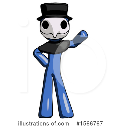 Royalty-Free (RF) Blue Design Mascot Clipart Illustration by Leo Blanchette - Stock Sample #1566767
