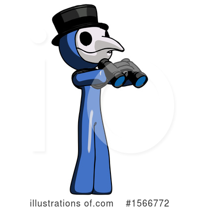 Royalty-Free (RF) Blue Design Mascot Clipart Illustration by Leo Blanchette - Stock Sample #1566772