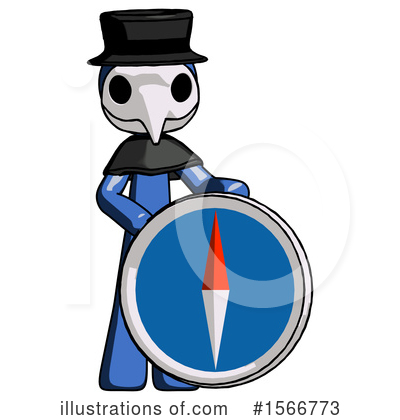 Royalty-Free (RF) Blue Design Mascot Clipart Illustration by Leo Blanchette - Stock Sample #1566773