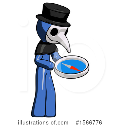 Royalty-Free (RF) Blue Design Mascot Clipart Illustration by Leo Blanchette - Stock Sample #1566776