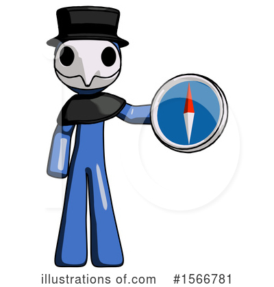 Royalty-Free (RF) Blue Design Mascot Clipart Illustration by Leo Blanchette - Stock Sample #1566781