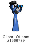 Blue Design Mascot Clipart #1566789 by Leo Blanchette