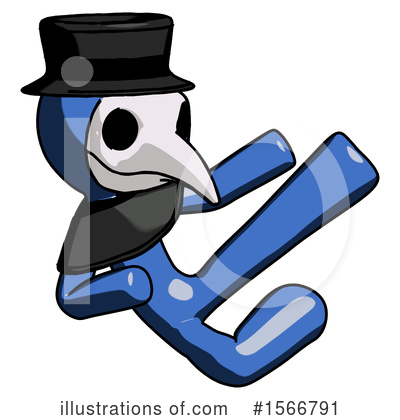 Royalty-Free (RF) Blue Design Mascot Clipart Illustration by Leo Blanchette - Stock Sample #1566791