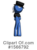 Blue Design Mascot Clipart #1566792 by Leo Blanchette