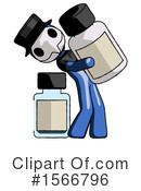 Blue Design Mascot Clipart #1566796 by Leo Blanchette