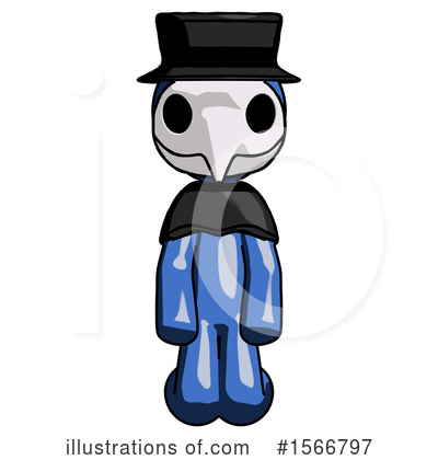 Royalty-Free (RF) Blue Design Mascot Clipart Illustration by Leo Blanchette - Stock Sample #1566797