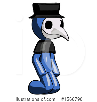 Royalty-Free (RF) Blue Design Mascot Clipart Illustration by Leo Blanchette - Stock Sample #1566798