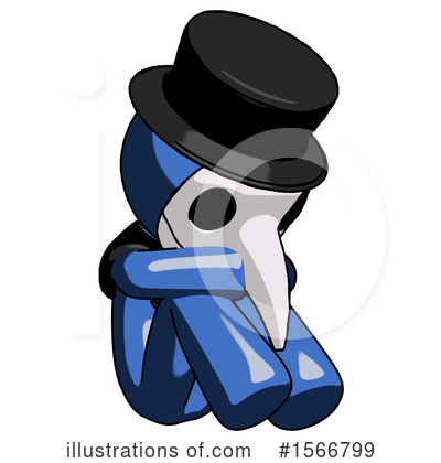 Royalty-Free (RF) Blue Design Mascot Clipart Illustration by Leo Blanchette - Stock Sample #1566799