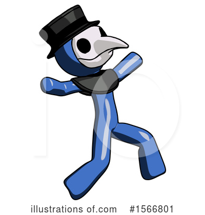 Royalty-Free (RF) Blue Design Mascot Clipart Illustration by Leo Blanchette - Stock Sample #1566801