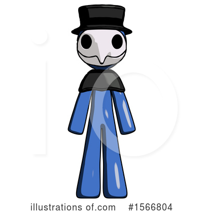 Royalty-Free (RF) Blue Design Mascot Clipart Illustration by Leo Blanchette - Stock Sample #1566804