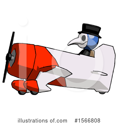 Royalty-Free (RF) Blue Design Mascot Clipart Illustration by Leo Blanchette - Stock Sample #1566808