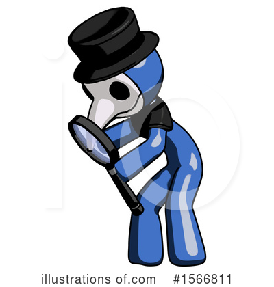 Royalty-Free (RF) Blue Design Mascot Clipart Illustration by Leo Blanchette - Stock Sample #1566811