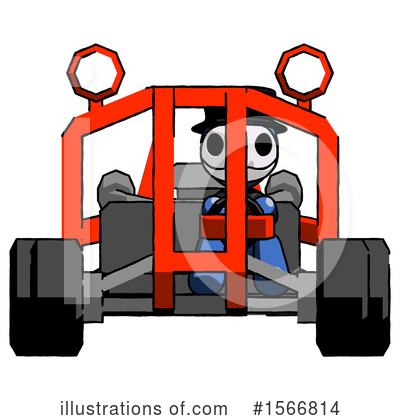 Royalty-Free (RF) Blue Design Mascot Clipart Illustration by Leo Blanchette - Stock Sample #1566814