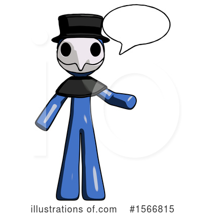 Royalty-Free (RF) Blue Design Mascot Clipart Illustration by Leo Blanchette - Stock Sample #1566815