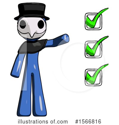 Royalty-Free (RF) Blue Design Mascot Clipart Illustration by Leo Blanchette - Stock Sample #1566816