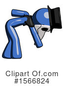 Blue Design Mascot Clipart #1566824 by Leo Blanchette