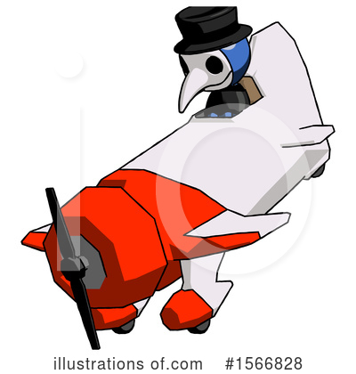 Royalty-Free (RF) Blue Design Mascot Clipart Illustration by Leo Blanchette - Stock Sample #1566828