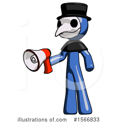 Royalty-Free (RF) Blue Design Mascot Clipart Illustration by Leo Blanchette - Stock Sample #1566833