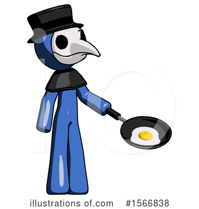 Royalty-Free (RF) Blue Design Mascot Clipart Illustration by Leo Blanchette - Stock Sample #1566838
