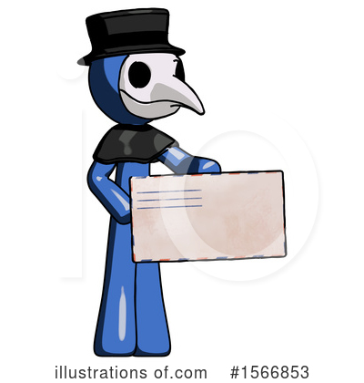 Royalty-Free (RF) Blue Design Mascot Clipart Illustration by Leo Blanchette - Stock Sample #1566853