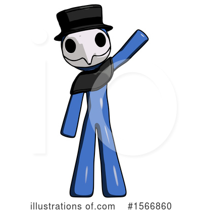 Royalty-Free (RF) Blue Design Mascot Clipart Illustration by Leo Blanchette - Stock Sample #1566860