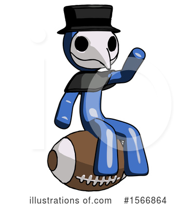 Royalty-Free (RF) Blue Design Mascot Clipart Illustration by Leo Blanchette - Stock Sample #1566864