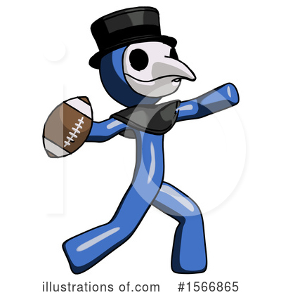 Royalty-Free (RF) Blue Design Mascot Clipart Illustration by Leo Blanchette - Stock Sample #1566865