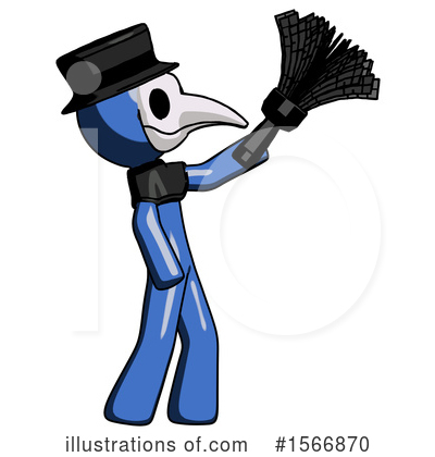 Royalty-Free (RF) Blue Design Mascot Clipart Illustration by Leo Blanchette - Stock Sample #1566870