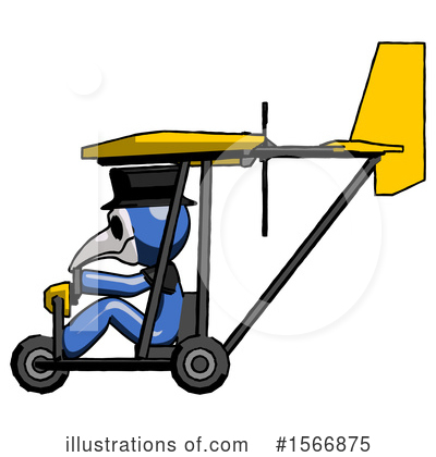 Royalty-Free (RF) Blue Design Mascot Clipart Illustration by Leo Blanchette - Stock Sample #1566875