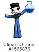 Blue Design Mascot Clipart #1566876 by Leo Blanchette