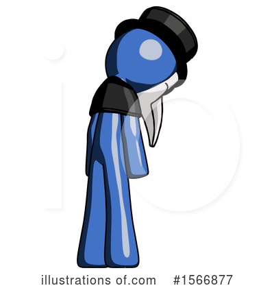 Royalty-Free (RF) Blue Design Mascot Clipart Illustration by Leo Blanchette - Stock Sample #1566877