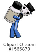 Blue Design Mascot Clipart #1566879 by Leo Blanchette