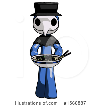 Royalty-Free (RF) Blue Design Mascot Clipart Illustration by Leo Blanchette - Stock Sample #1566887