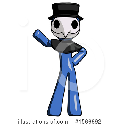 Royalty-Free (RF) Blue Design Mascot Clipart Illustration by Leo Blanchette - Stock Sample #1566892
