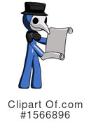 Blue Design Mascot Clipart #1566896 by Leo Blanchette