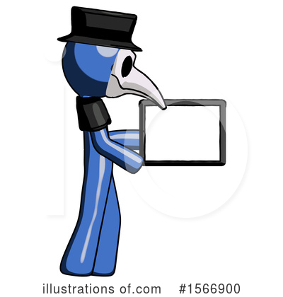 Royalty-Free (RF) Blue Design Mascot Clipart Illustration by Leo Blanchette - Stock Sample #1566900
