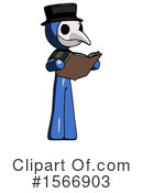Blue Design Mascot Clipart #1566903 by Leo Blanchette