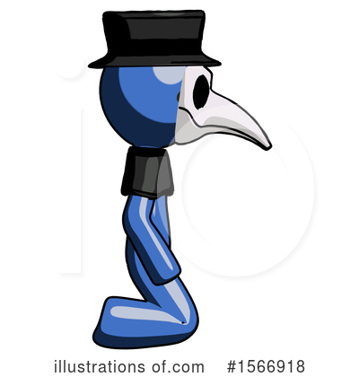Royalty-Free (RF) Blue Design Mascot Clipart Illustration by Leo Blanchette - Stock Sample #1566918
