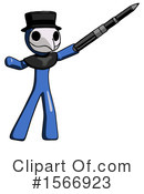Blue Design Mascot Clipart #1566923 by Leo Blanchette