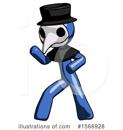 Royalty-Free (RF) Blue Design Mascot Clipart Illustration by Leo Blanchette - Stock Sample #1566928