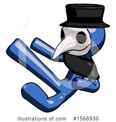 Royalty-Free (RF) Blue Design Mascot Clipart Illustration by Leo Blanchette - Stock Sample #1566930