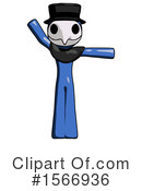 Blue Design Mascot Clipart #1566936 by Leo Blanchette