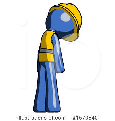 Royalty-Free (RF) Blue Design Mascot Clipart Illustration by Leo Blanchette - Stock Sample #1570840