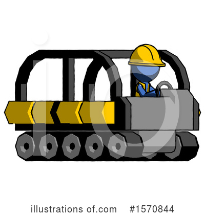 Royalty-Free (RF) Blue Design Mascot Clipart Illustration by Leo Blanchette - Stock Sample #1570844