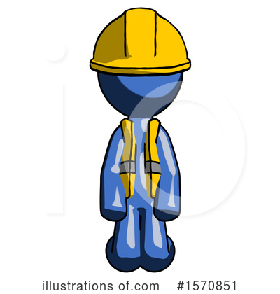 Royalty-Free (RF) Blue Design Mascot Clipart Illustration by Leo Blanchette - Stock Sample #1570851