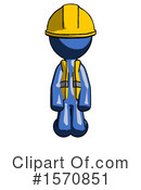 Blue Design Mascot Clipart #1570851 by Leo Blanchette