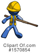 Blue Design Mascot Clipart #1570854 by Leo Blanchette