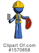 Blue Design Mascot Clipart #1570858 by Leo Blanchette